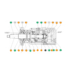 Moteur hydraulique à piston axial série Rexroth A10F A10FP A10FP18-31W-TCS22D A10FP18-52W-SCS64-SO940